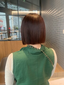 ロンドエニカ 大宮(Lond enika) 切りっぱなしボブ　韓国風ヘア　顔まわりカット【大宮美容室】