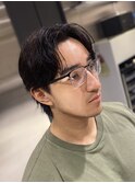 ナチュラルツーブロックセンターパートウルフE