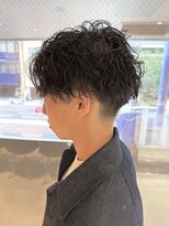 アイディール 心斎橋店(:ideal)&nbsp;王道メンズショート☆無造作ツイストパーマセンターパート