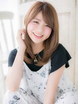 クオーレ ヘア アンジュ 水戸店(CUORE HAIR ange)&nbsp;水戸/イルミナカラー/レイヤーロング/黒髪/前髪パーマc