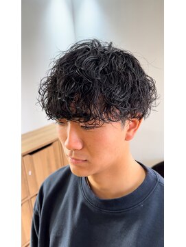 ダブルオオガキ (W-ogaki) 波巻きスパイラルパーママッシュツーブロックメンズパーマ