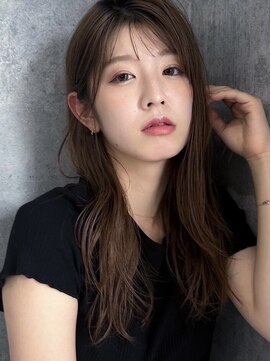 ルー(Luu) グレージュカラー斜めバング神戸/東灘/住吉/御影/岡本/摂津本山