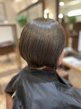 アイニ 河内小阪店(aini) 白髪染め白髪ぼかし白髪ぼかしハイライトショート30、40、50代