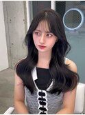 表参道で韓国ヘアならお任せください！ブルーブラックアッシュ