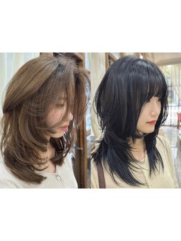 【長堀橋徒歩2分/受付～20時】輪郭や頭の形に"似合わせる顔周りヘア"で小顔魅せ◎[レイヤーカット]