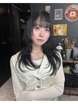 バトー(bAteAu)&nbsp;ワンホンヘア/韓国ヘア/ウルフ/前髪[レイヤーカット/町田