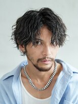 20代30代ツイストスパイラルパーマ緩めマッシュメンズカット原宿