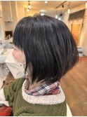 ステップボーンカット＆縮毛矯正