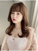 顔型別ヘアスタイル特集 明るめブラウン