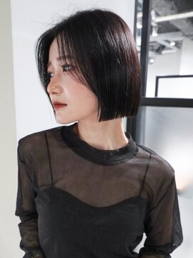 アルバム 池袋(ALBUM) ボブ顔周りレイヤーミディアム_F20573