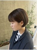 小顔◎丸みショートボブ20代30代前髪