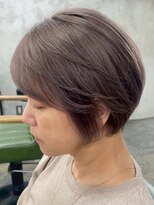 ハーシーバイアポロ 相模大野(HERSHE by apollo)&nbsp;カット/ホワイトグレージュ/レイヤーカット/チェリーブラウン