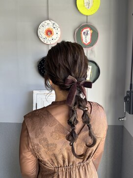 ツイン編み下ろし