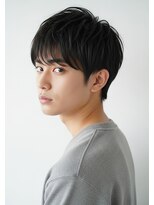 シスタ(SISTA) ブルーブラック/刈り上げセンターパート/黒髪/ツーブロック/