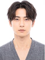 ラベストクズハ(LOVEST KUZUHA)&nbsp;フェザーパーマ/メンズウルフ/センターパート/ニュアンスパーマ