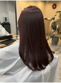 内巻きセミロング