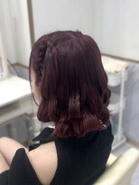 ヘアセットアリエス(aries) 編みあげハーフツイン