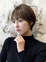 アフロート ルヴア(AFLOAT RUVUA)&nbsp;『岩田莉奈』40代50代お洒落な白髪染ショートボブ新宿ケアカラー