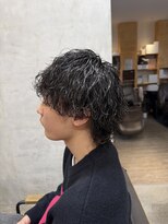メンズクル(men's quru.)&nbsp;波巻きパーマ波巻きツイストスパイラルパーマメンズウルフ勝川駅
