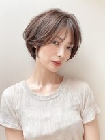 メロ 恵比寿(melo)&nbsp;大人ミディアムレイヤー　白髪ぼかし　脱白髪染め 30代40代50代
