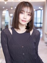 ケアリー 大泉学園(Carelly)&nbsp;デザインカラー/レイヤーカット/ウェットヘア/オリーブベージュ