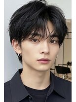リアンメンズ 青山 表参道(Liun men's)&nbsp;メンズショート　ショートセンターパート　サーフカールパーマ