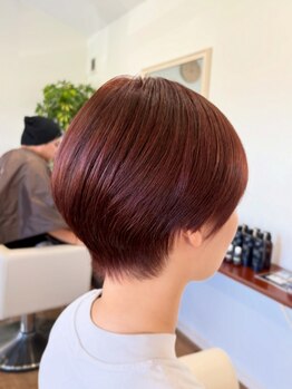 ミモザヘアー(mimosa hair)の写真/再現性の高いカットで持ちが良く、セルフスタイリングも簡単に♪初めてショートにする方もお任せ下さい！