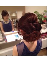 オリーブ(OLIVE) リボン　アップヘアー