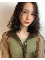 グッデイ ヘアー(GOOD DAY HAIR) 外ハネボブ　ブリーチなしダブルカラー　アッシュブラウン
