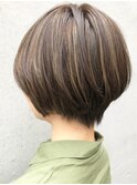 【morio成増/玉井】コントラストハイライト マッシュショート
