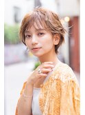mowen 南堀江　くびれショート×ウォームブラウン×骨格矯正