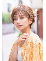 メーヴェ(Mowen) mowen 南堀江　くびれショート×ウォームブラウン×骨格矯正