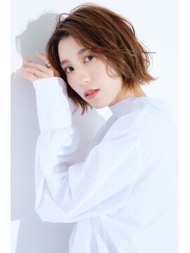デイジー インデックスヘア 大島店(DAISY index hair) 新宿２０代３０代４０代５０代小顔ミディアム外ハネボブアッシュ