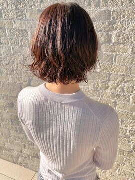 トップヘアーラウンジ 知立(TOP HAIR Lounge) スプリングスタイル♪ゆる巻きウェーブ/ボブパーマ/アースカラー
