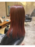 レッドカラー/チェリーピンク/ブリーチあり/10代20代