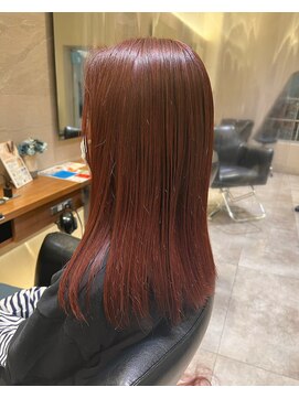 シェル 国分寺(shell) レッドカラー/チェリーピンク/ブリーチあり/10代20代