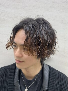 ヒロギンザ 御徒町店(HIRO GINZA) ミディアムウルフ メンズパーマ