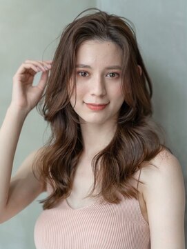 オースティン 登戸向ケ丘遊園(AUSTIN) 大人かわいい前髪セシルカットココアブラウンフリンジウェーブ