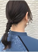 飾りなくてもok！結婚式お呼ばれタイトヘアセット