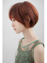 チャンプ 小阪店(Champ) 【Champ小阪】艶オレンジ☆丸みショートボブ