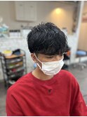 20代30代メンズカットスパイラルパーマ