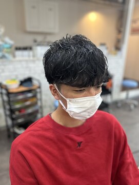 マリン(Marine) 20代30代メンズカットスパイラルパーマ