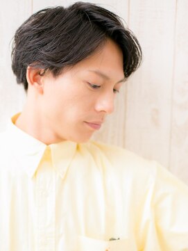 グルーミングサロン バーバー キャッスル 北浦和西口(Grooming salon Barber Castle) 重軽バランス!七三分けツーブロックグレージュカラーヘアV北浦和