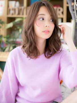 カバーヘア ブリス 川口(COVER HAIR bliss) バレイヤージュ外国人風小顔抜け感セミディc5川口20代30代40代