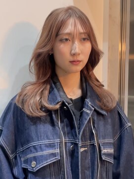 ロンド 表参道店(Lond) イメチェンヘアスタイル　ピンクベージュ　韓国レイヤー