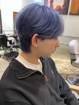 ノラ ヘアーサロン(NORA HAIR SALON) 【石山】韓国アイドルヘアブルーカラー