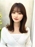 20代30代40代◎前髪パーマグレーベージュレイヤーロング黒髪