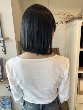 ヘアーデザイン シュシュ(hair design Chou Chou by Yone) 暗髪ボブ/ボブ/ストレート/髪質改善