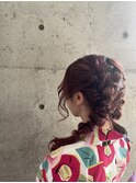 個性派ヘアアレンジ