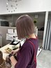 カット+ダメージレスダブルカラー（高級トリートメント）￥24,200→￥22,000